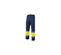 VELILLA - Pantalón Alta Visibilidad Combinado 303003 Hombre Marino-Amarillo AV S