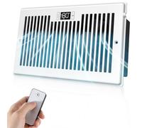 VELLEE Ventilador de refuerzo de registro silencioso para 6 x 10 pulgadas (corte de apertura de conducto), ventilador de ventilación de CA de refrigeración inteligente de 10 velocidades con control