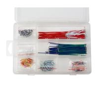 Velleman Cables de puente, juego de 350 piezas (25 x 14 longitudes), cobre, multicolor