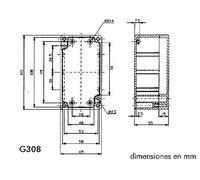 Velleman - estuche hermético (abs, 115 x 65 x 55 mm), color gris