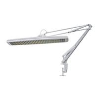 Velleman Lámpara de escritorio con pinza, lámpara de trabajo 3x 14 W, 2700 lm, luz día 6500 K, pantalla ancha de 60 cm, lámpara blanca para oficina, hobby, manicura, costura y precisión