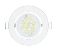 Velleman Light Leda 25WW - Lámpara LED empotrable (3200 K, 4,5 W, 230 V), color blanco cálido