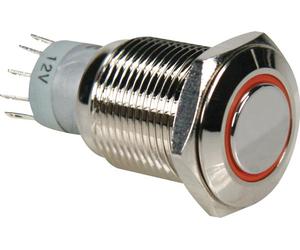 Velleman r1600o interruptor eléctrico interruptor pulsador níquel, n