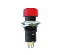 Velleman r1821b/125 interruptor eléctrico interruptor pulsador negro,