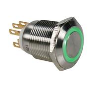 Velleman r1900g interruptor eléctrico interruptor pulsador verde, ace