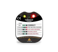 Velleman Tensión de toma y tierra con LED y timbre, Cat II 230 V, detecta errores