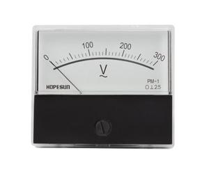 Velleman - Voltímetro analógico, de panel, para tensión CA 0-300 V, con cero mecánico ajustable, 60 mm x 47 mm