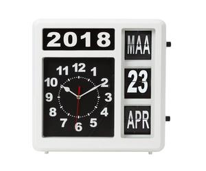Velleman wc106 reloj de mesa o pared reloj mecánico rectángulo negro