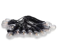 Vellight led solar, luces de cuerda, 15 m, 15 bombillas led, blanco ti