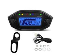 Velocímetro Digital Medidor digital universal para motocicleta, tacómetro, odómetro, nivel de combustible, temperatura del agua, para 2 y 4 cilindros