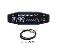 Velocímetro Digital Medidor universal para motocicleta, tacómetro digital mejorado de 12000 RPM, odómetro y medidor aceite