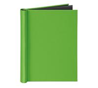 VELOFLEX - Carpeta con cierre de pinza DIN A4, hasta 150 hojas, verde | Con resorte metálico, textura de lino, capacidad para hasta 150 hojas, para documentos DIN A4