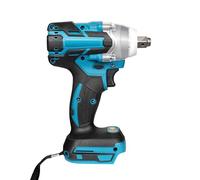 Velosh Llave de impacto con batería, llave de impacto giratoria, taladro de batería (batería no incluida), 320 N·m, llave de impacto eléctrica sin escobillas con 6 mangas, para casa y coche