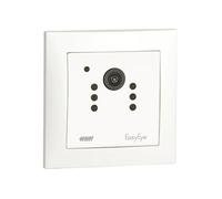 VEMER EASYEYE INT VE795001 - Cámara de vigilancia WiFi para Interiores con aplicación Especial, Montaje Empotrado (50 x 50), cámara de Seguridad Full HD con tecnología infrarroja, alimentación 230 V