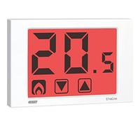 VEMER VE434700 THALOS - Termostato Calefacción Electrónico de Pared con Pantalla Táctil y Alimentación 230V, Blanco
