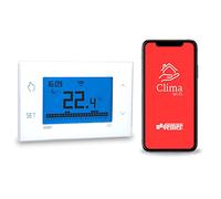 VEMER VE785700 TUO WiFi Lite - Termostato WiFi Inteligente Programable, Ahorro Energético, Control Desde Smartphone, Ideal para Calefacción, Alimentación 230V, Blanco