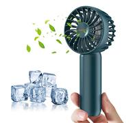 VEMONT Ventilador de Mano, Mini Ventilador con batería recargable 2500mAh | Ventiladores Mano Pequeño Bolsillo con 3 velocidades (3-10h), Ventiladores USB para acampar viajes aire libre acampar
