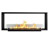 VENERE120 TOPLINE: Chimenea de bioetanol de doble cara, para instalación empotrada, de 120 x 50 cm