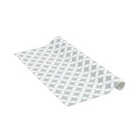 Venilia Lámina adhesiva, Monica gris Estampado retro, 67,5cm x 1,5m, Espesor 95μ, Vinilo autoadhesivo para muebles o cocina, decorativas papel pintado pared, PVC sin ftalatos, Fabricado en UE