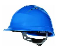 Venitex Quartz IV - Casco de seguridad con ranuras de ventilación, color azul