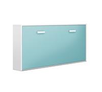 Venprodin - Cama Abatible Horizontal Plegable de Pared White - caribbean