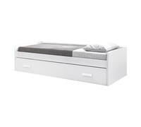 Venprodin - Cama Nido - 105 Cm 54X201X113Cm - Blanco / Blanco-Capuchino / Blanco Caribe White