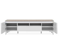 Venprodin - mueble tv bertrix 2 puertas 1 cajon 177x51,5x40 blanco