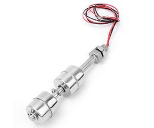 Venta loca Interruptor de flotador de bola doble de acero inoxidable, interruptor del sensor del controlador de nivel de agua para piscina de tanque(100mm)
