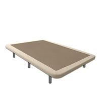 Ventadecolchones - Base Tapizada Drago con 5 Barras transversales | Marco en Polipiel Crudo | con 6 Patas de 27 cm | 105 x 190 cm