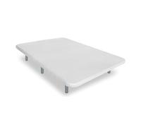 Ventadecolchones - Base Tapizada Drago Reforzada con 6 Patas de 27 cm con 5 Barras transversales | 3D Blanco | 105 x 180 cm