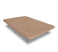 Ventadecolchones - Base Tapizada Drago Reforzada con Aireadores | Color 3D Beige | Juego de 7 Patas de 27 cm | 120 x 180 cm
