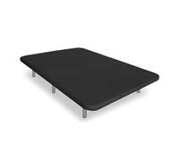 Ventadecolchones - Base Tapizada Drago Súper-Reforzada con 7 Patas de 27 cm con 7 Barras transversales | 3D Negro | 150 x 200 cm