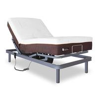 VentadeColchones - Cama Articulada Eléctrica + Colchón Visco 5 | 80x180 | Medida 80 x 180 cm | Colchón Viscoelástico Desenfundable | Mando con Cable
