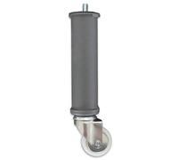 Ventadecolchones - Pata con Ruedas sin Freno (con Tornillo 10 mm - 27 cm) 1 ud.