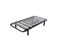 Ventadecolchones - Somier Multiláminas con reguladores de firmeza (4 Patas metálicas Incluidas)- Altura de Las Patas 27cm - 105 x 190 cm