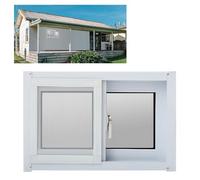 Ventana del Sótano de Aluminio 40x40cm 40x50cm 40x60cm 40x80cm 50x50cm con Mosquitera para Baños, Cobertizos, Gallineros, Cabañas(HXW 40X80CM/15.7X31.4IN)