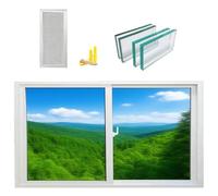 Ventana deslizante de aluminio para sótano de 14 x 21, 18 x 24, 22 x 8, 29 x 15, 34 x 18, 40 x 24 pulgadas, ventilación ideal para el hogar, baño, cobertizos y pequeños (25 x 19)