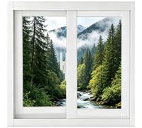 Ventana deslizante de vinilo para sótano con Sn de 31 x 21 pulgadas, reemplazo perfecto para casas, cobertizos y casas disponibles de 12 a 36 pulgadas (blanco)