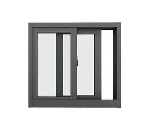 Ventana Horizontal Corredera Aluminio, Manilla Fácil Instalar, Vidrio Templado - para Cobertizo Jardín, Trastero, Protección Antirrobo(Black,38x20"/96x51CM)