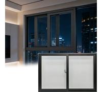 Ventana negra templada de 55,88 x 55,88 cm para puertas correderas horizontales de 76,2 x 50,8 cm, incluye repuesto de mejora del hogar.