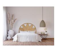 Vente-unique-Cabecero de Cama de 140 cm - Rat·n - Natural - CHELINA