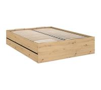 Vente-unique-Canapé abatible 140 x 190 cm - Color: Natural y Negro - LUDARO