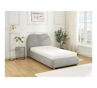 Vente-unique - Canapé abatible 90 x 190 cm - Tela - Gris claro - VANARI Gray