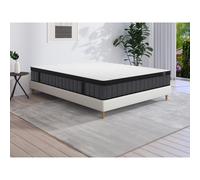 Vente-unique - Colchón de 140 x 190 cm híbrido de muelles ensacados con 7 zonas y gel viscoelástico de 25 cm de grosor - TOLCA de YSMÉE White
