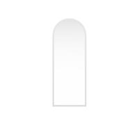 Vente-unique - Gran Espejo Arco de Madera de Paulownia - L. 65 x Alt. 170 cm - Blanco - Shangi