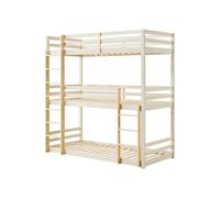 Vente-unique-Litera Triple - 3 x 90 x 200 cm - Pino - Beige y Natural - Vagar