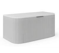 Vente-unique-Mueble de baÒo para Lavabo Flotante- Blanco Mate - 100 cm - LOMERI