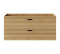Vente-unique - Mueble de Lavabo Sarone - L 120cm x A 46cm x H 55cm - MDF - Color Natural Claro