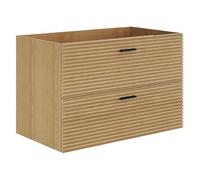 Vente-unique - Mueble de Lavabo Sarone - L 80cm x A 46cm x H 55cm - MDF - Color Natural Claro