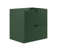 Vente-unique - Mueble de Lavabo Zevini - L 60cm x A 47cm x H 60cm - MDF - Verde